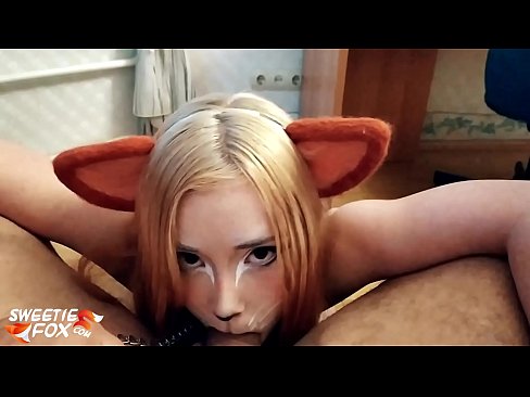❤️ Kitsune traga o pau e corre na súa boca Porno en nós ❤